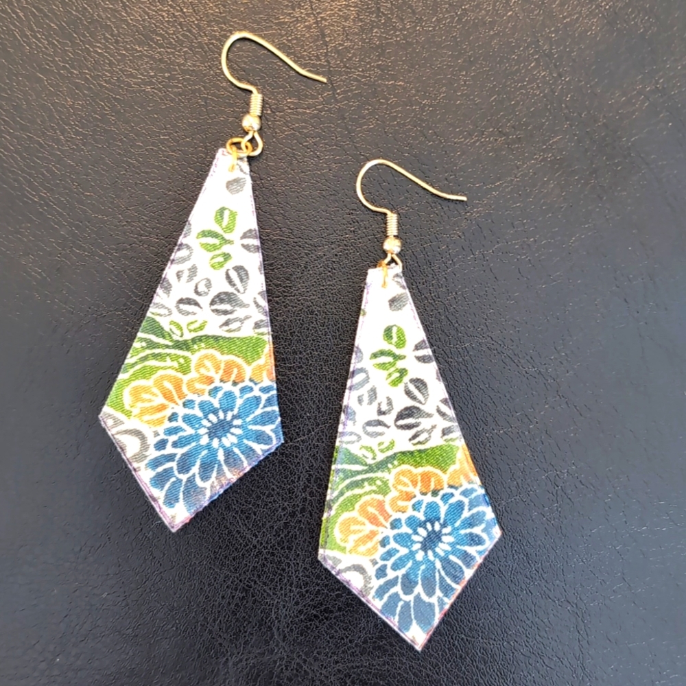 Fabric Kimono Earrings
